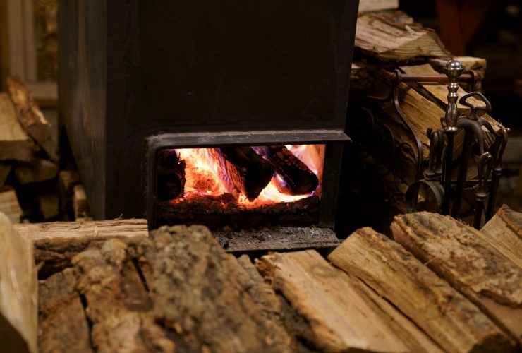 un poele à bois